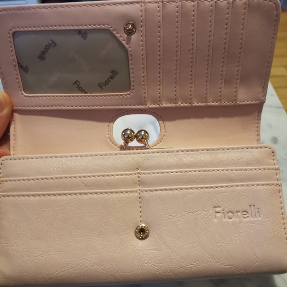 🔖Drop !💎Fiorelli UK Light Pink Wallet Rhinestone - Picture 9 of 11